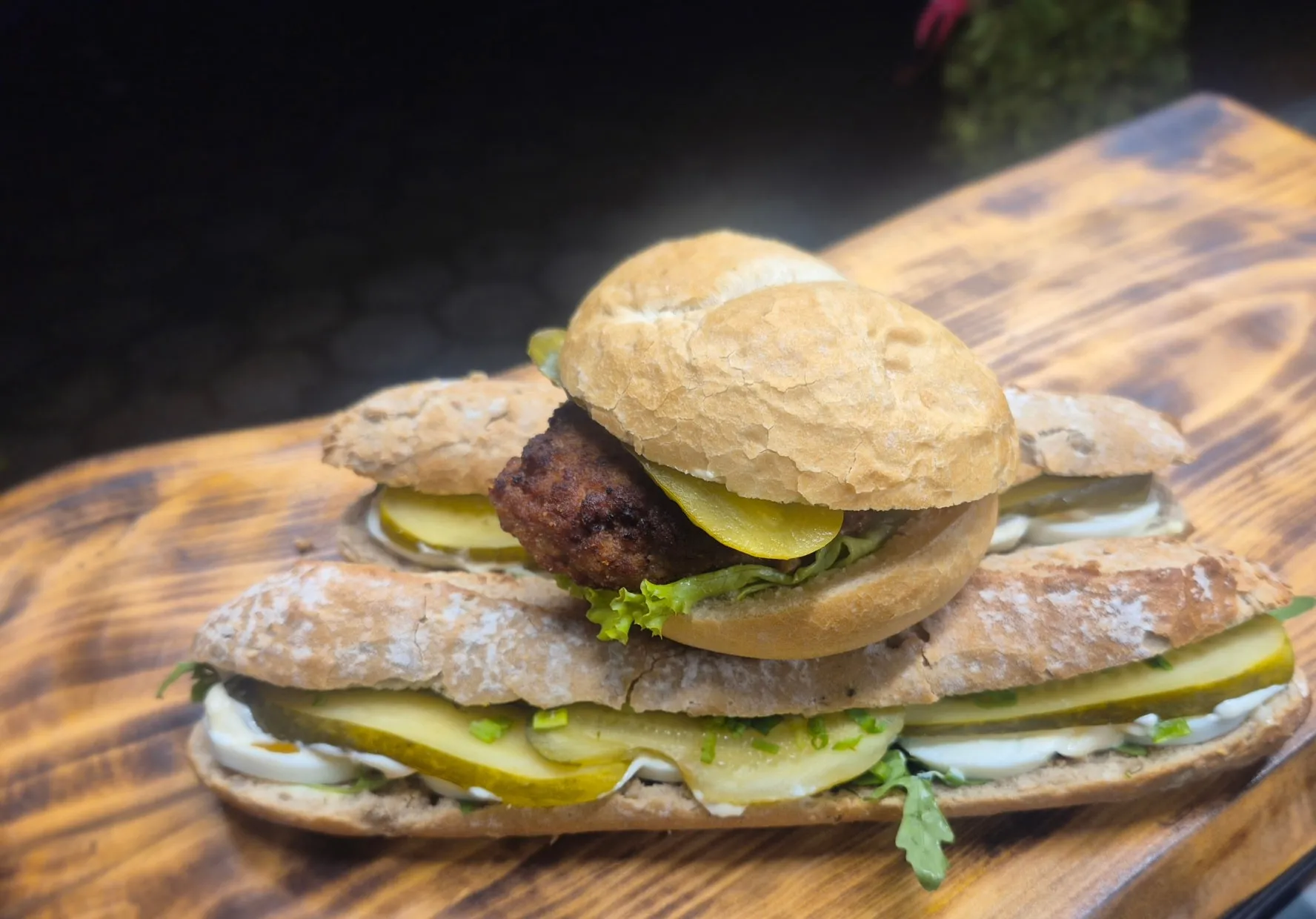 Food photo before enhancement